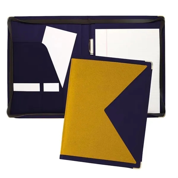 Order Custom Union/USA Made Turned Edge Letter Zipper Portfolio Folder-Nylon and... from ASI 73775 Unionwear / ETI Konvex
