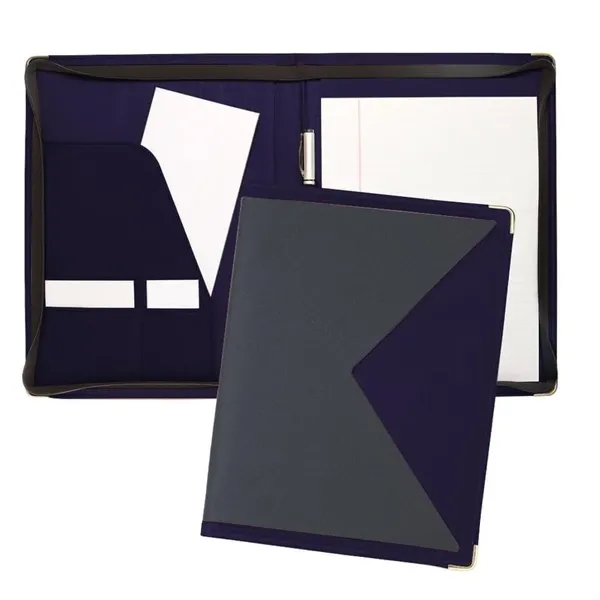 Order Custom Union/USA Made Turned Edge Letter Zipper Portfolio Folder-Nylon and... from ASI 73775 Unionwear / ETI Konvex