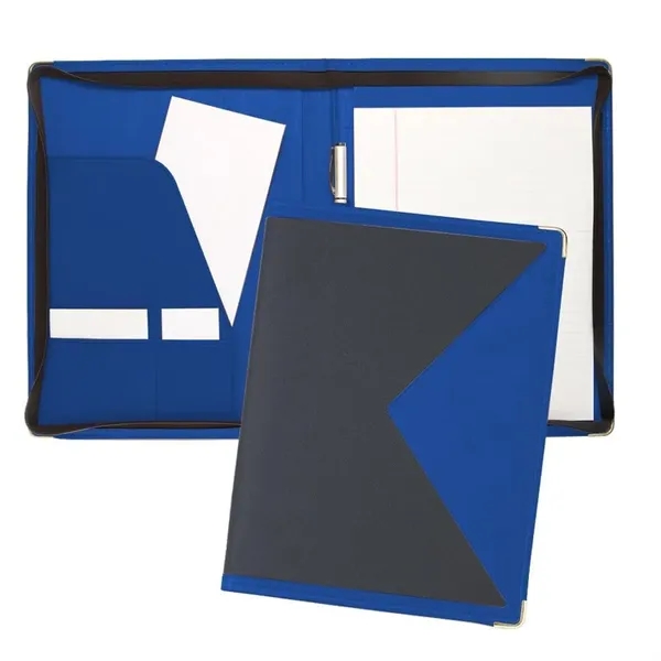 Order Custom Union/USA Made Turned Edge Letter Zipper Portfolio Folder-Nylon and... from ASI 73775 Unionwear / ETI Konvex