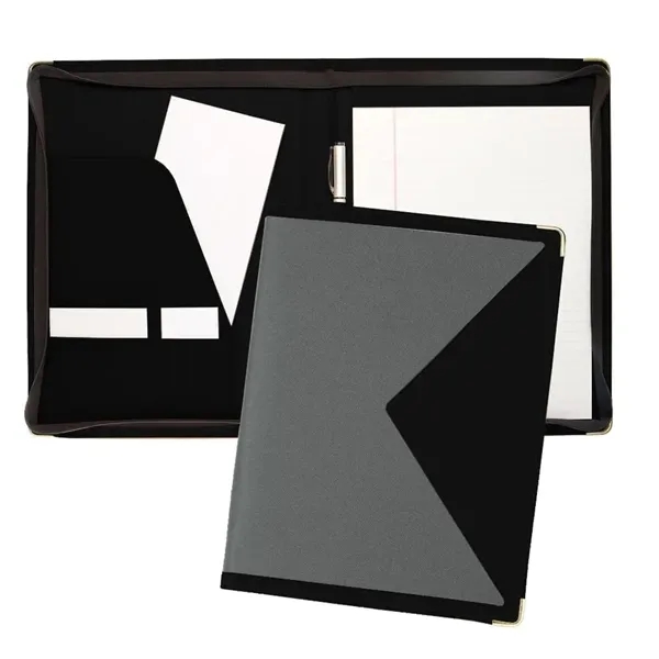 Order Custom Union/USA Made Turned Edge Letter Zipper Portfolio Folder-Nylon and... from ASI 73775 Unionwear / ETI Konvex