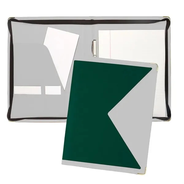 Order Custom Union/USA Made Turned Edge Letter Zipper Portfolio Folder-Nylon and... from ASI 73775 Unionwear / ETI Konvex