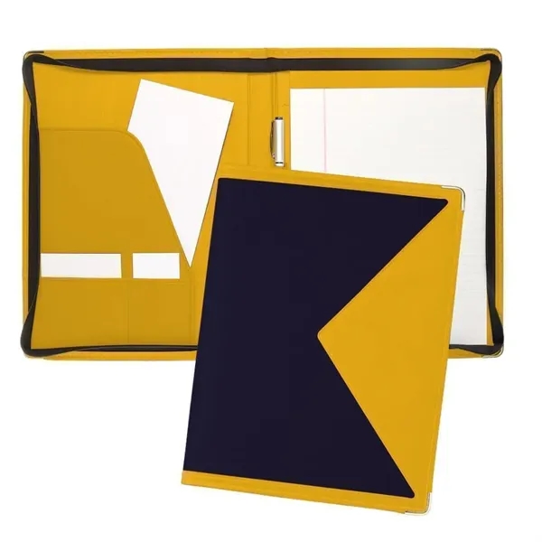 Order Custom Union/USA Made Turned Edge Letter Zipper Portfolio Folder-Nylon and... from ASI 73775 Unionwear / ETI Konvex