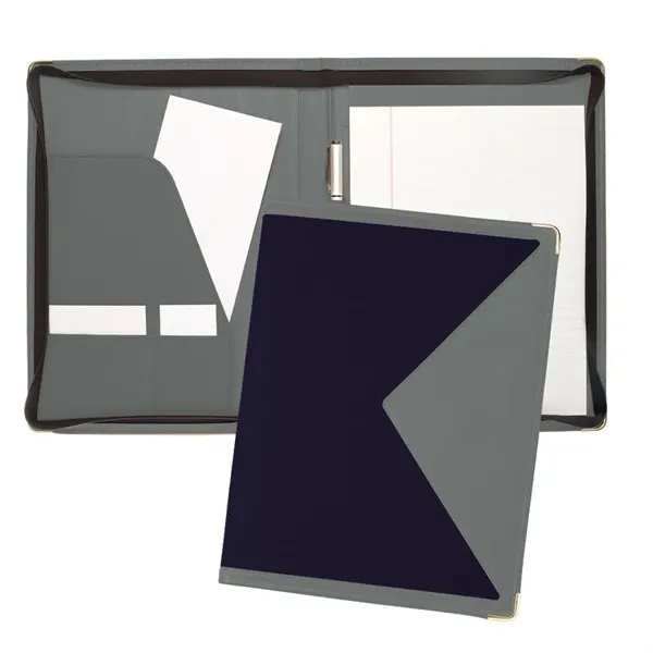 Order Custom Union/USA Made Turned Edge Letter Zipper Portfolio Folder-Nylon and... from ASI 73775 Unionwear / ETI Konvex