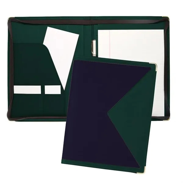 Order Custom Union/USA Made Turned Edge Letter Zipper Portfolio Folder-Nylon and... from ASI 73775 Unionwear / ETI Konvex