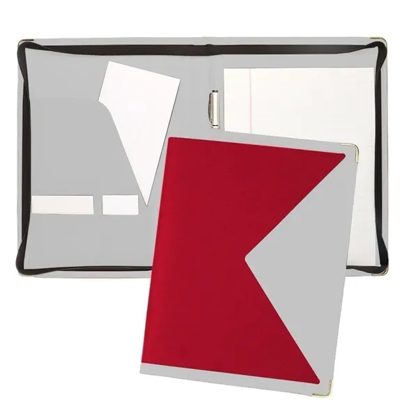 Order Custom Union/USA Made Turned Edge Letter Zipper Portfolio Folder-Nylon and... from ASI 73775 Unionwear / ETI Konvex