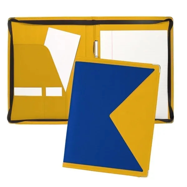 Order Custom Union/USA Made Turned Edge Letter Zipper Portfolio Folder-Nylon and... from ASI 73775 Unionwear / ETI Konvex