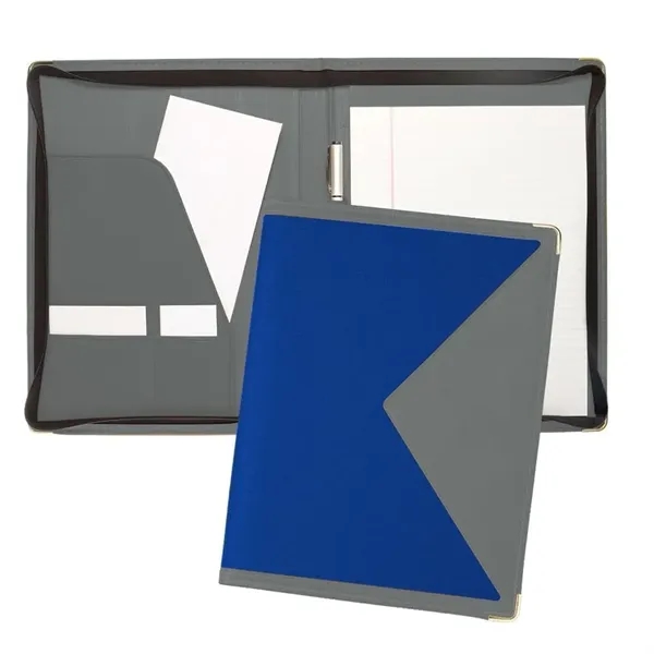 Order Custom Union/USA Made Turned Edge Letter Zipper Portfolio Folder-Nylon and... from ASI 73775 Unionwear / ETI Konvex