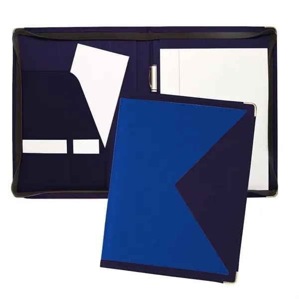 Order Custom Union/USA Made Turned Edge Letter Zipper Portfolio Folder-Nylon and... from ASI 73775 Unionwear / ETI Konvex