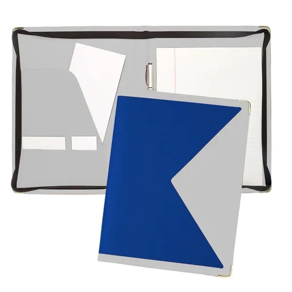 Order Custom Union/USA Made Turned Edge Letter Zipper Portfolio Folder-Nylon and... from ASI 73775 Unionwear / ETI Konvex