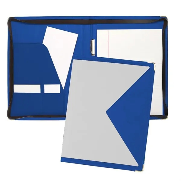 Order Custom Union/USA Made Turned Edge Letter Zipper Portfolio Folder-Nylon and... from ASI 73775 Unionwear / ETI Konvex