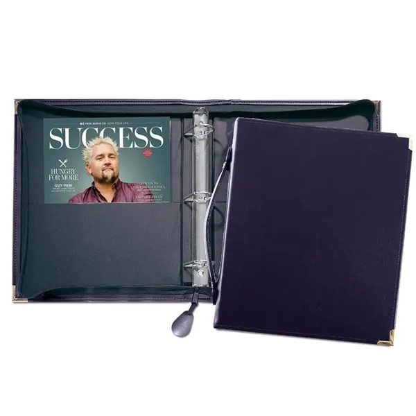 Order Custom Union/USA Made Zippered 1 1/2" D-Ring Binder with Strap-Vinyl-Stamped,... from ASI 73775 Unionwear / ETI Konvex