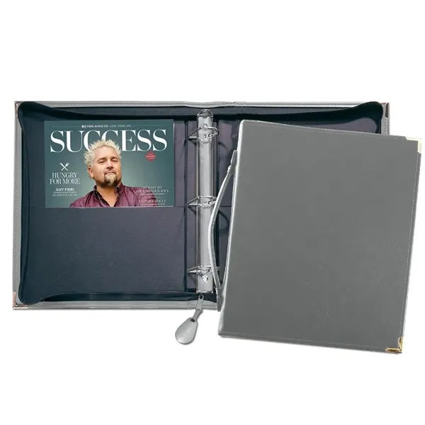 Order Custom Union/USA Made Zippered 1 1/2" D-Ring Binder with Strap-Vinyl-Stamped,... from ASI 73775 Unionwear / ETI Konvex