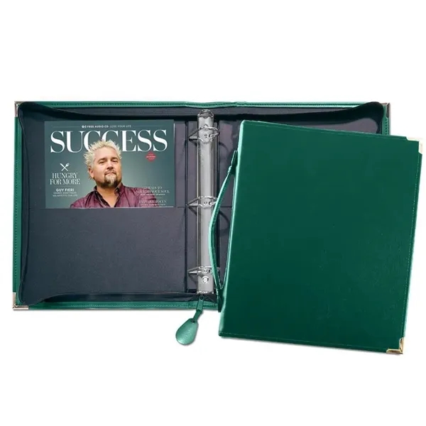 Order Custom Union/USA Made Zippered 1 1/2" D-Ring Binder with Strap-Vinyl-Stamped,... from ASI 73775 Unionwear / ETI Konvex