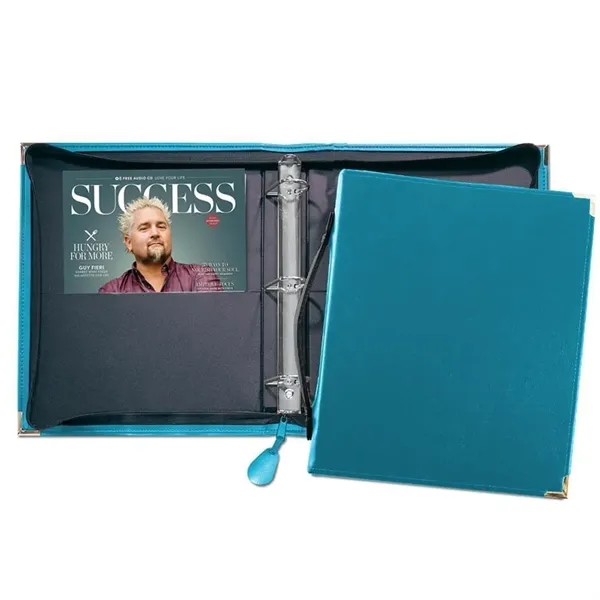 Order Custom Union/USA Made Zippered 1 1/2" D-Ring Binder with Strap-Vinyl-Stamped,... from ASI 73775 Unionwear / ETI Konvex