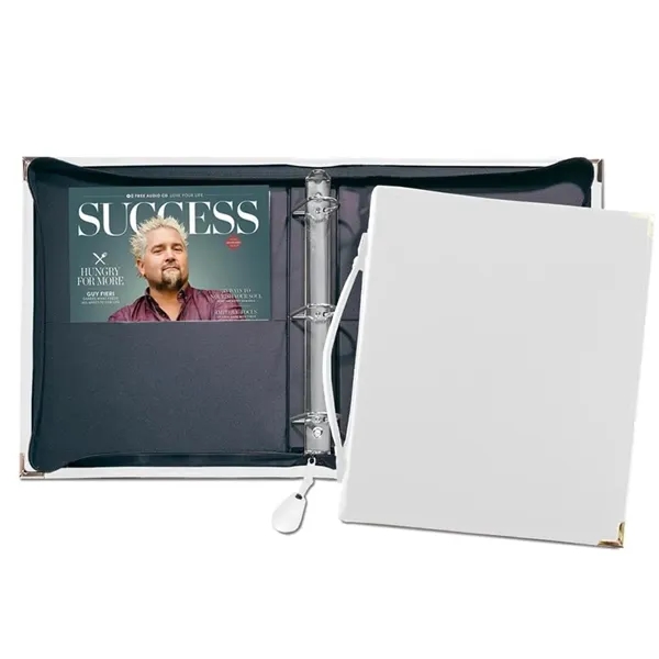 Order Custom Union/USA Made Zippered 1 1/2" D-Ring Binder with Strap-Vinyl-Stamped,... from ASI 73775 Unionwear / ETI Konvex