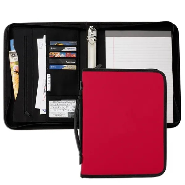 Order Custom Union/USA Made Tribeca 1" Zipper Stitched Ring Binder with... from ASI 73775 Unionwear