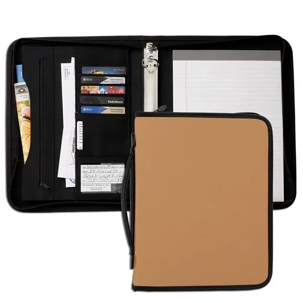 Order Custom Union/USA Made Tribeca 1" Zipper Stitched Ring Binder with... from ASI 73775 Unionwear