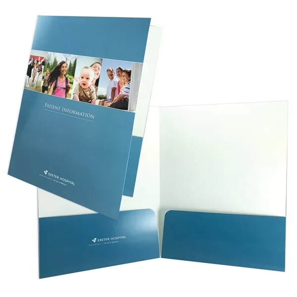 Two pocket folder measures 9" x 12" with 4" radius corner... from ASI 32050 Admore / Admore®