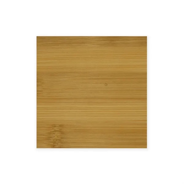 Square bamboo coaster opener with custom full color digital decoration on... from ASI 54040 Fey Promo