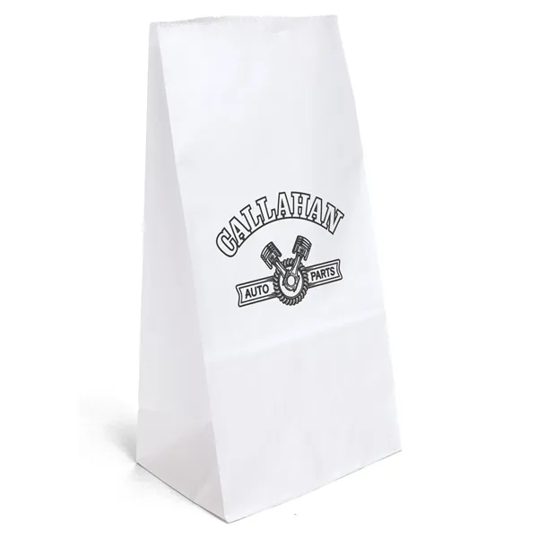 12# paper bag with serrated cut top and gusset... from ASI 37940 Bag Makers Inc