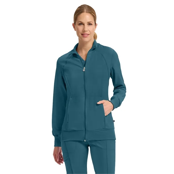 Cherokee Infinity Women's Zip-Front Warm-Up Jacket... from ASI 86018 Scrub Authority / Uniform Stores