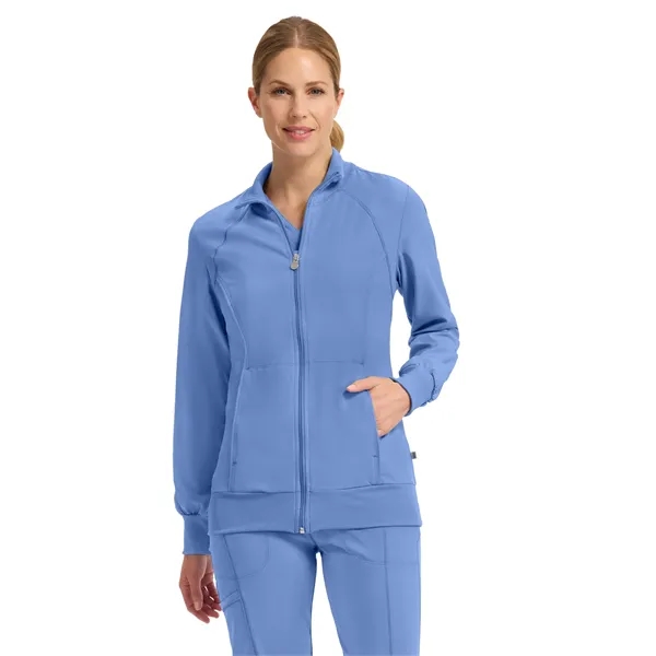 Cherokee Infinity Women's Zip-Front Warm-Up Jacket... from ASI 86018 Scrub Authority / Uniform Stores
