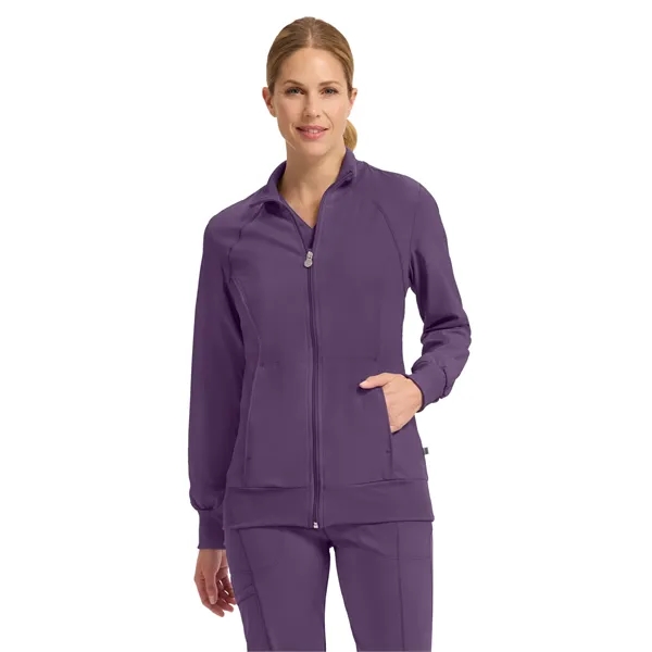 Cherokee Infinity Women's Zip-Front Warm-Up Jacket... from ASI 86018 Scrub Authority / Uniform Stores