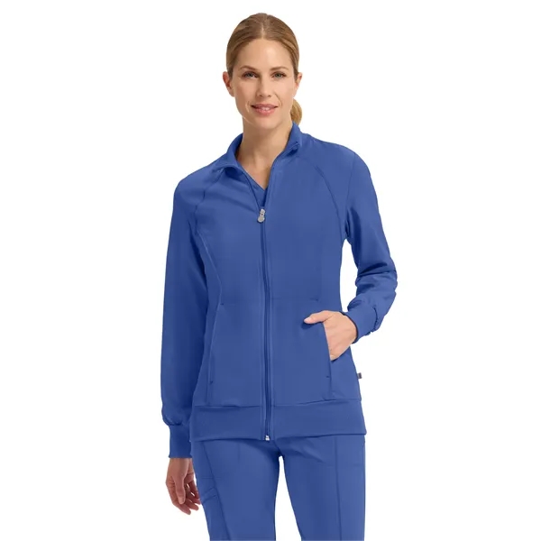 Cherokee Infinity Women's Zip-Front Warm-Up Jacket... from ASI 86018 Scrub Authority / Uniform Stores