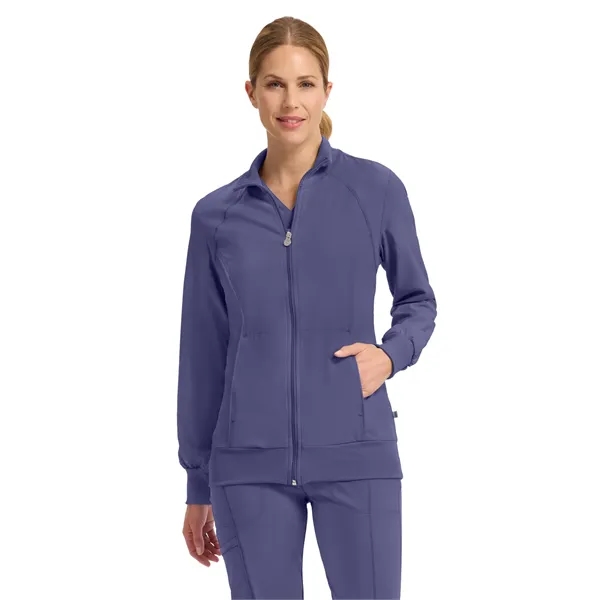 Cherokee Infinity Women's Zip-Front Warm-Up Jacket... from ASI 86018 Scrub Authority / Uniform Stores