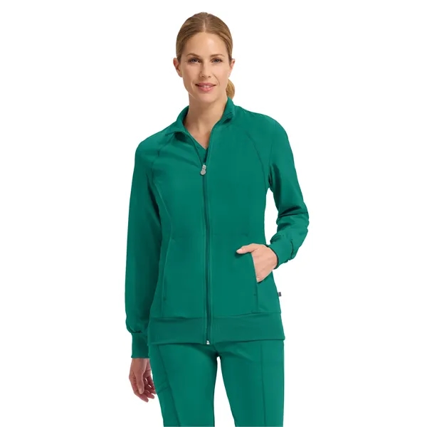 Cherokee Infinity Women's Zip-Front Warm-Up Jacket... from ASI 86018 Scrub Authority / Uniform Stores
