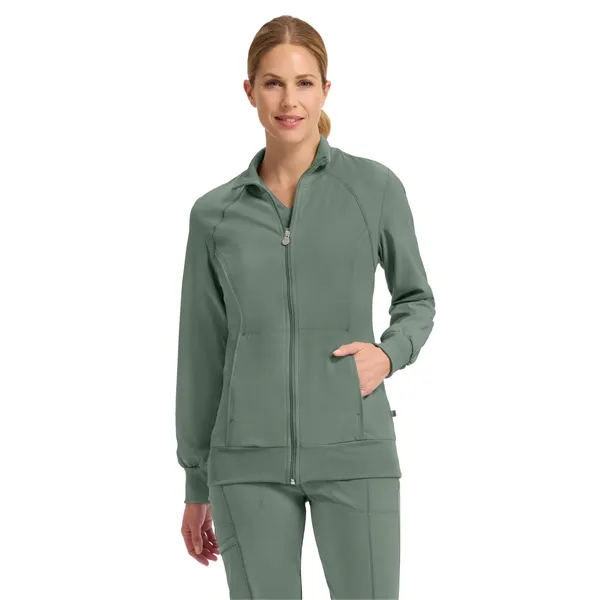 Cherokee Infinity Women's Zip-Front Warm-Up Jacket... from ASI 86018 Scrub Authority / Uniform Stores