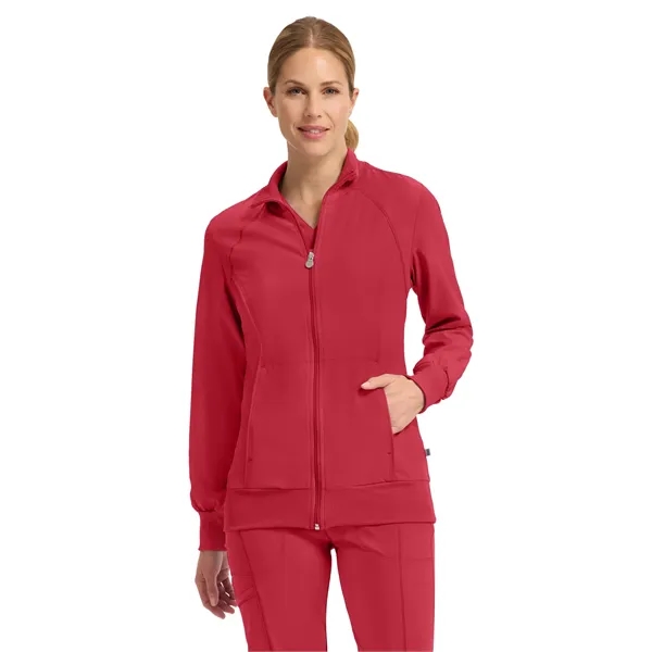 Cherokee Infinity Women's Zip-Front Warm-Up Jacket... from ASI 86018 Scrub Authority / Uniform Stores