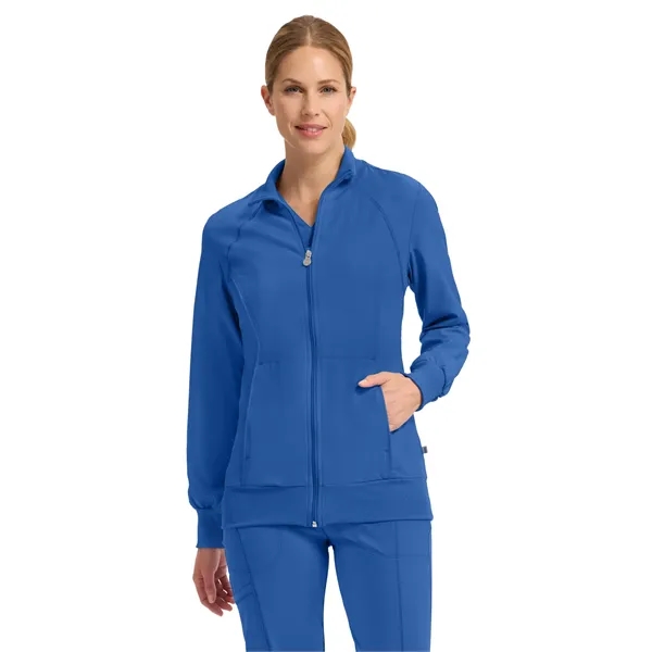 Cherokee Infinity Women's Zip-Front Warm-Up Jacket... from ASI 86018 Scrub Authority / Uniform Stores