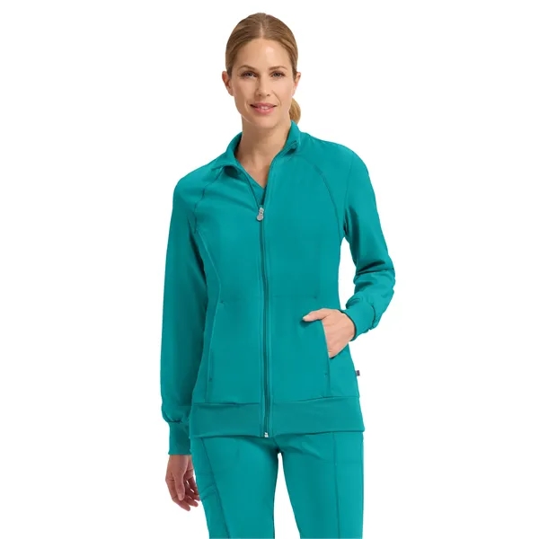 Cherokee Infinity Women's Zip-Front Warm-Up Jacket... from ASI 86018 Scrub Authority / Uniform Stores