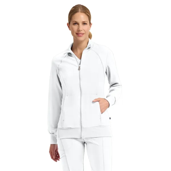 Cherokee Infinity Women's Zip-Front Warm-Up Jacket... from ASI 86018 Scrub Authority / Uniform Stores