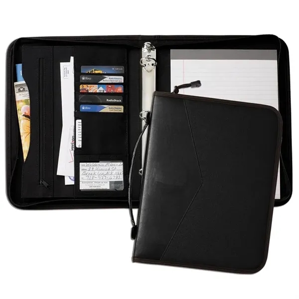 Order Custom Union/USA Made Tribeca 2 Tone 1" Zipper Ring Binder... from ASI 73775 Unionwear / ETI Konvex