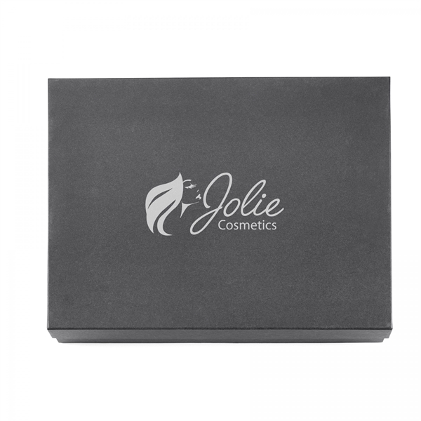 2-piece black gift box includes customizable foam inserts with unlimited cuts... from ASI 88660 Spector & Co.