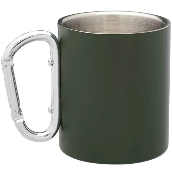 10 oz. carabiner handle stainless steel mug with double wall and... from ASI 39552 BEL Promo