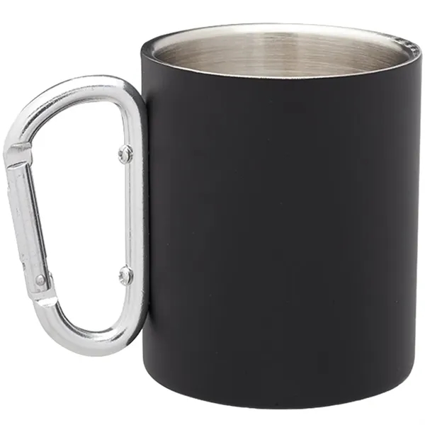 10 oz. carabiner handle stainless steel mug with double wall and... from ASI 39552 BEL Promo