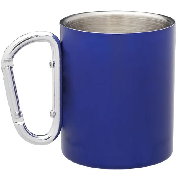 10 oz. carabiner handle stainless steel mug with double wall and... from ASI 39552 BEL Promo