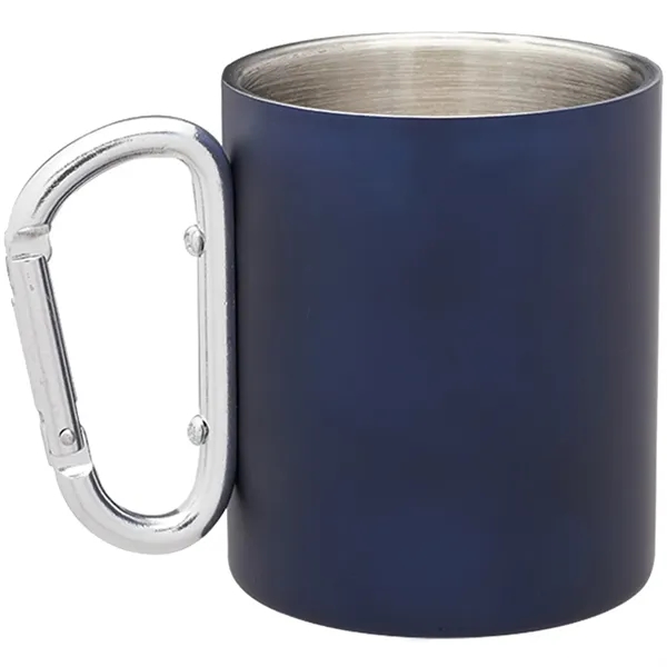 10 oz. carabiner handle stainless steel mug with double wall and... from ASI 39552 BEL Promo