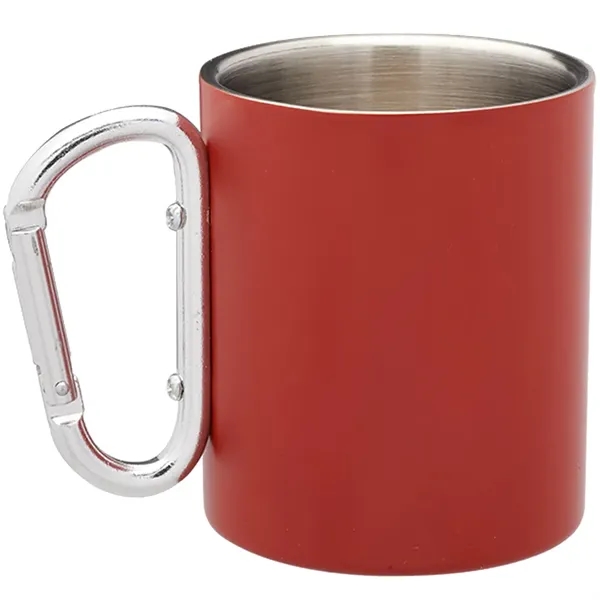 10 oz. carabiner handle stainless steel mug with double wall and... from ASI 39552 BEL Promo
