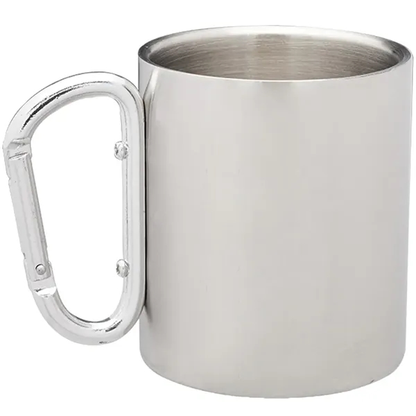 10 oz. carabiner handle stainless steel mug with double wall and... from ASI 39552 BEL Promo
