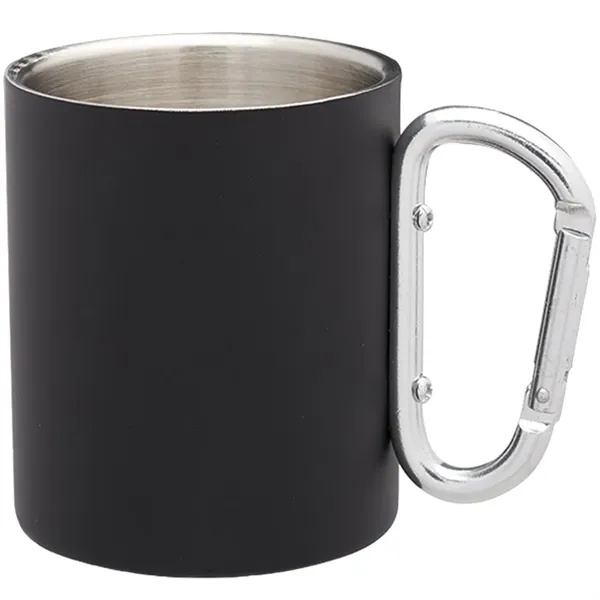 10 oz. carabiner handle stainless steel mug with double wall and... from ASI 39552 BEL Promo
