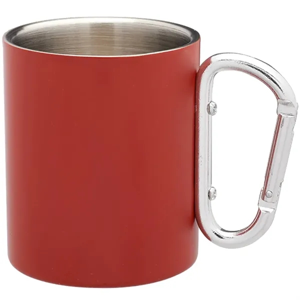 10 oz. carabiner handle stainless steel mug with double wall and... from ASI 39552 BEL Promo