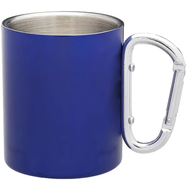 10 oz. carabiner handle stainless steel mug with double wall and... from ASI 39552 BEL Promo