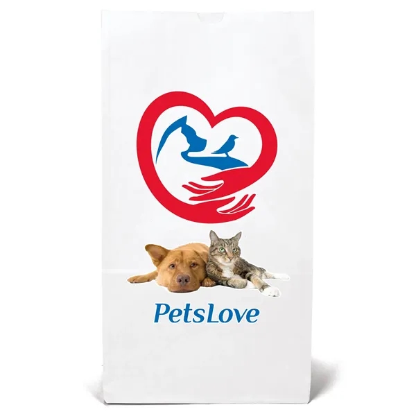 20# paper bag with serrated cut top and gusset... from ASI 37940 Bag Makers Inc