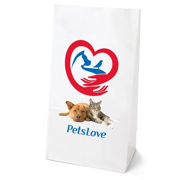 20# paper bag with serrated cut top and gusset... from ASI 37940 Bag Makers Inc