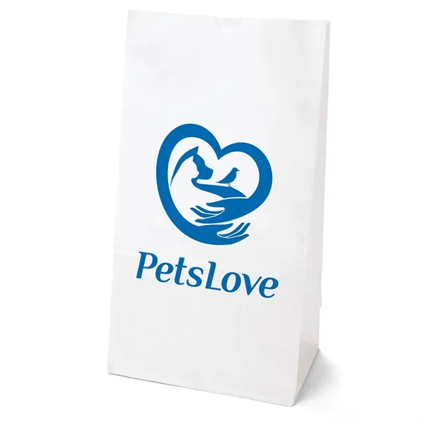 20# paper bag with serrated cut top and gusset... from ASI 37940 Bag Makers Inc