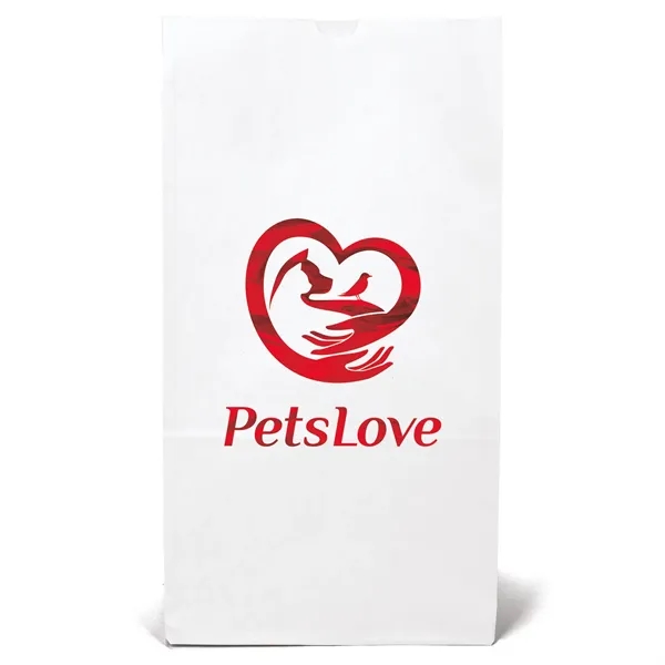 20# paper bag with serrated cut top and gusset... from ASI 37940 Bag Makers Inc